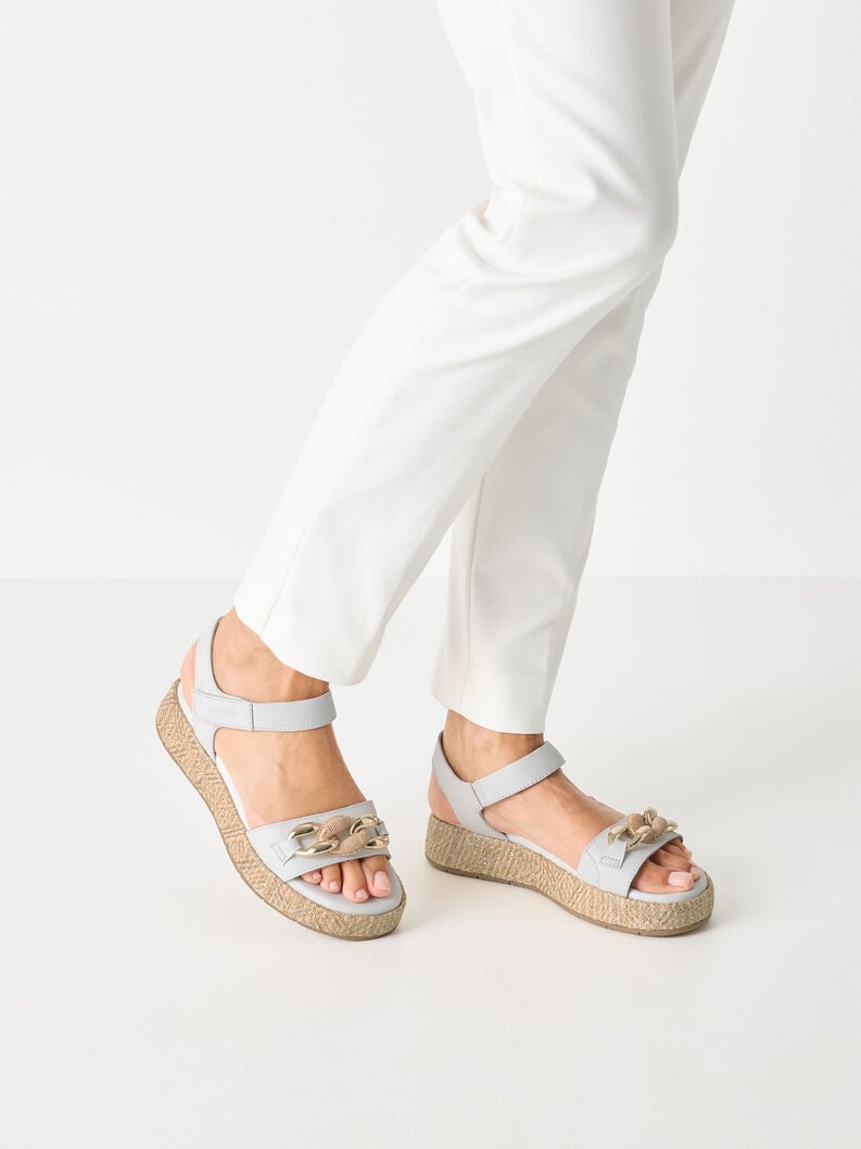 Tamaris Ledersandalette - Weiß