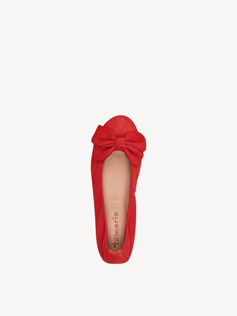 Tamaris Lederballerina - Rot