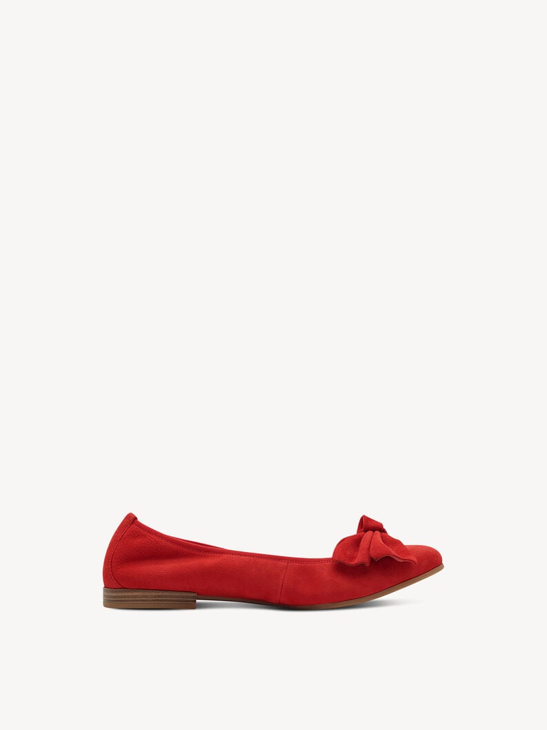 Tamaris Lederballerina - Rot
