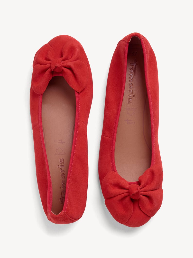 Tamaris Lederballerina - Rot