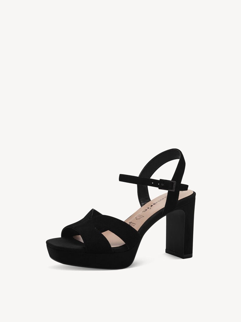 Tamaris Ledersandalette - Schwarz