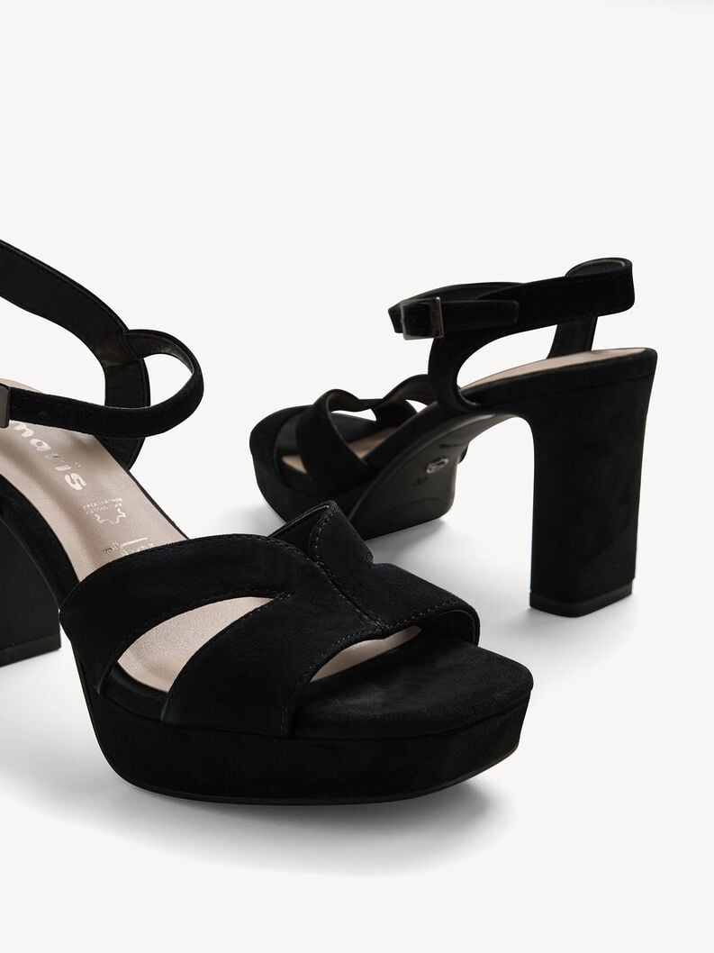 Tamaris Ledersandalette - Schwarz