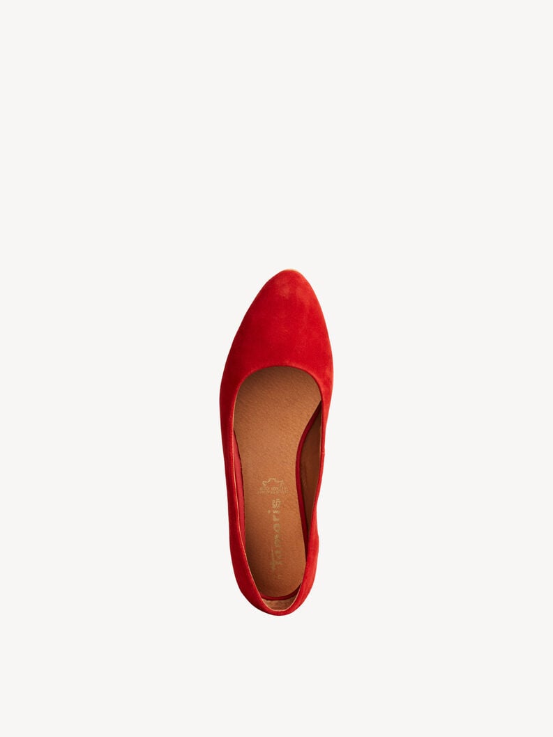 Tamaris Lederballerina - Rot