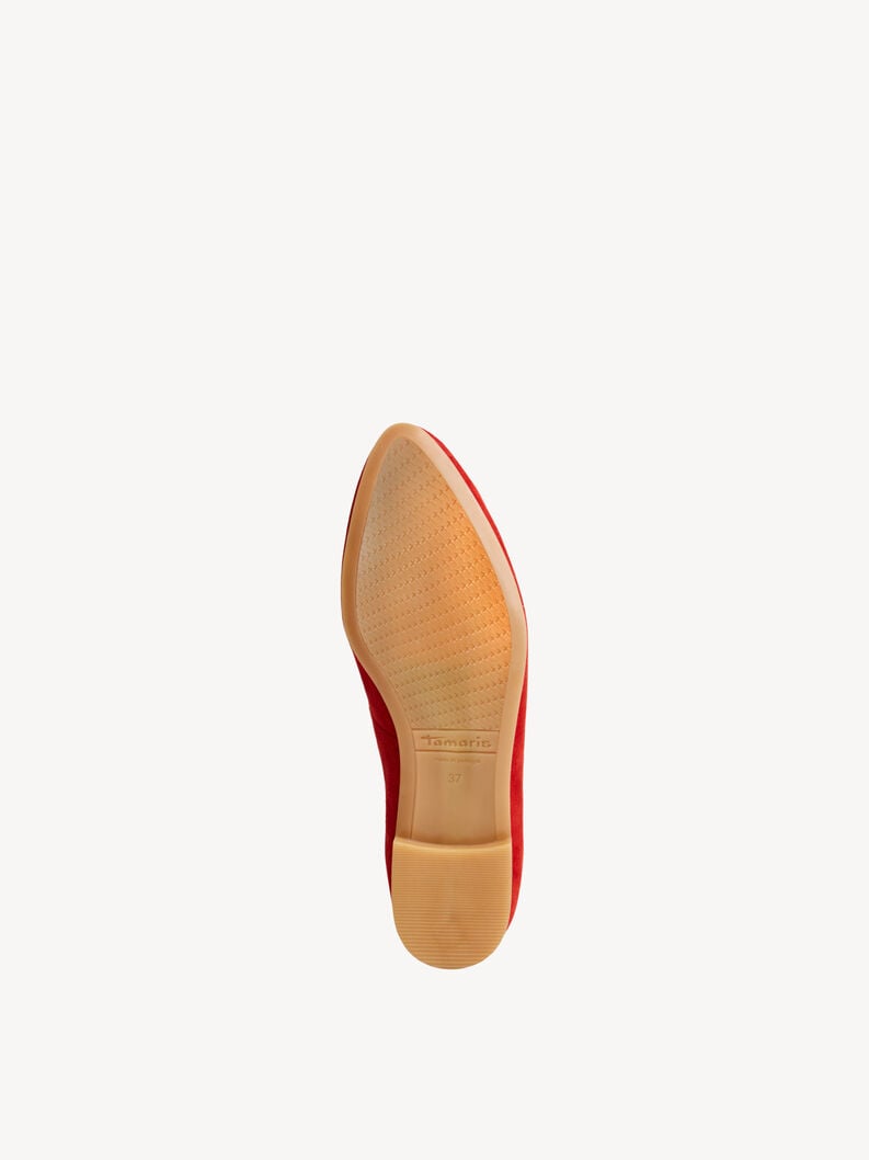 Tamaris Lederballerina - Rot