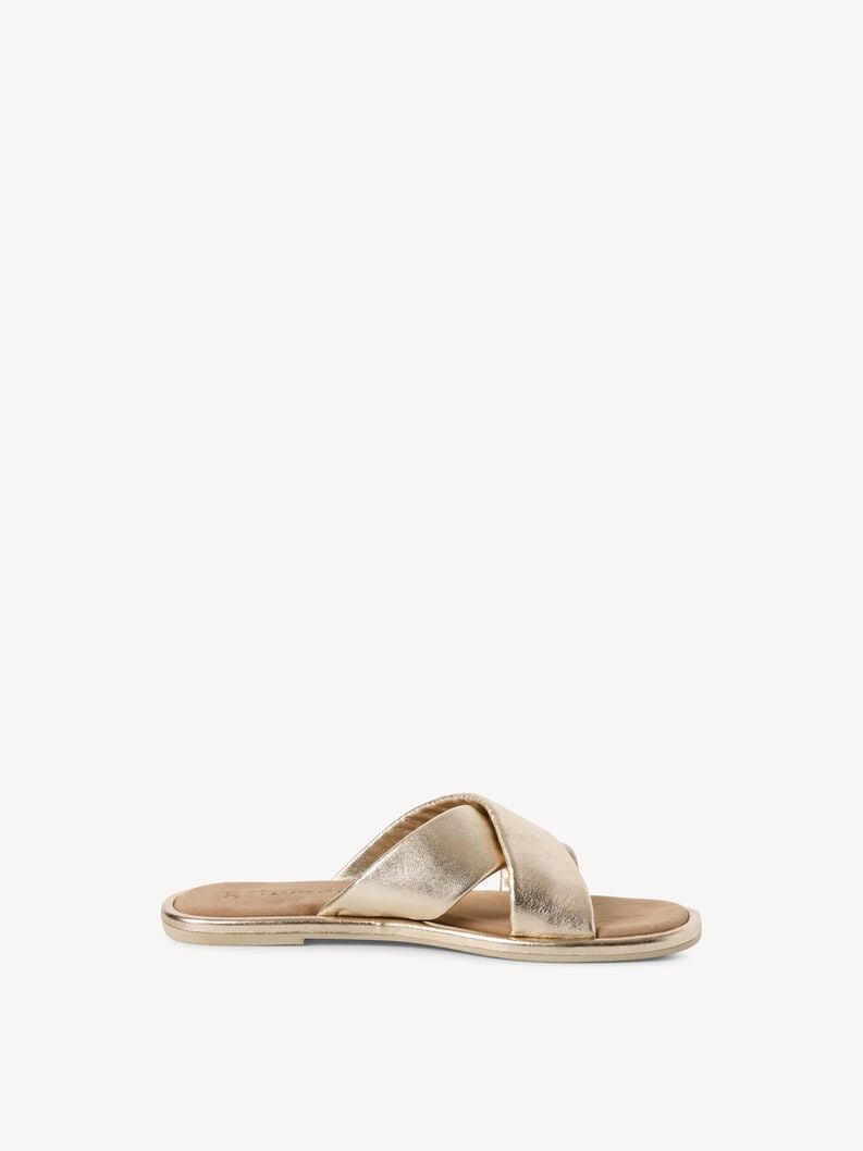 Tamaris Lederpantolette - Gold
