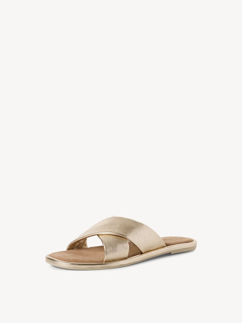 Tamaris Lederpantolette - Gold