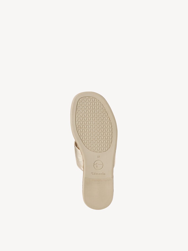 Tamaris Lederpantolette - Gold