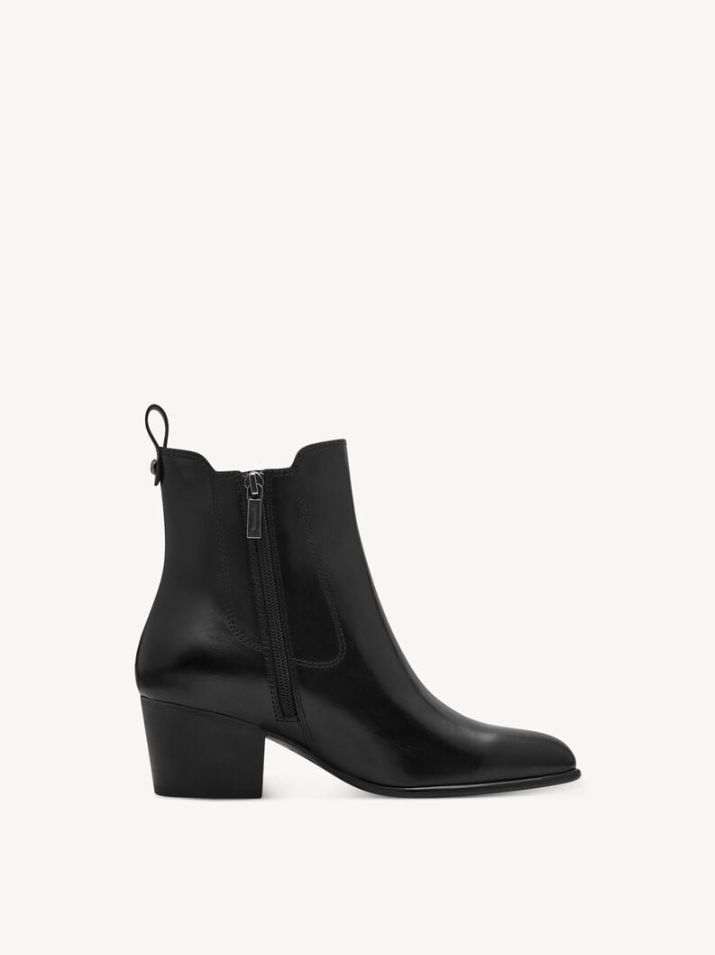Tamaris Leder Chelsea Boot - Schwarz