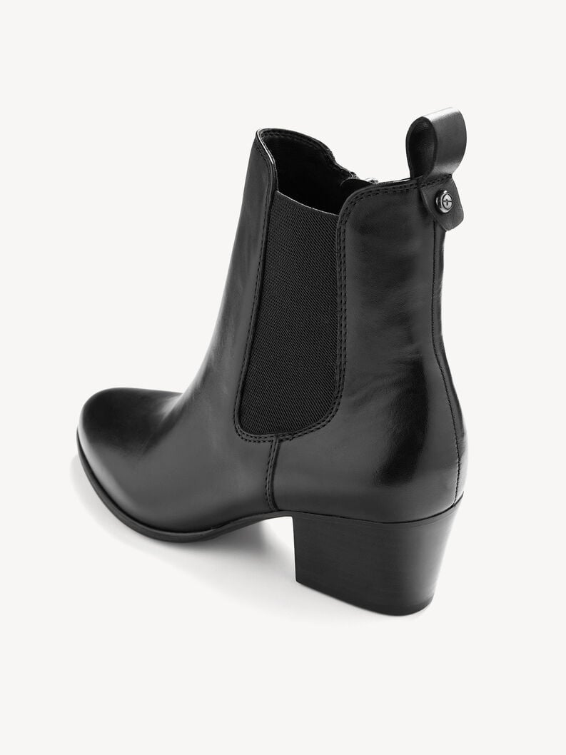 Tamaris Leder Chelsea Boot - Schwarz