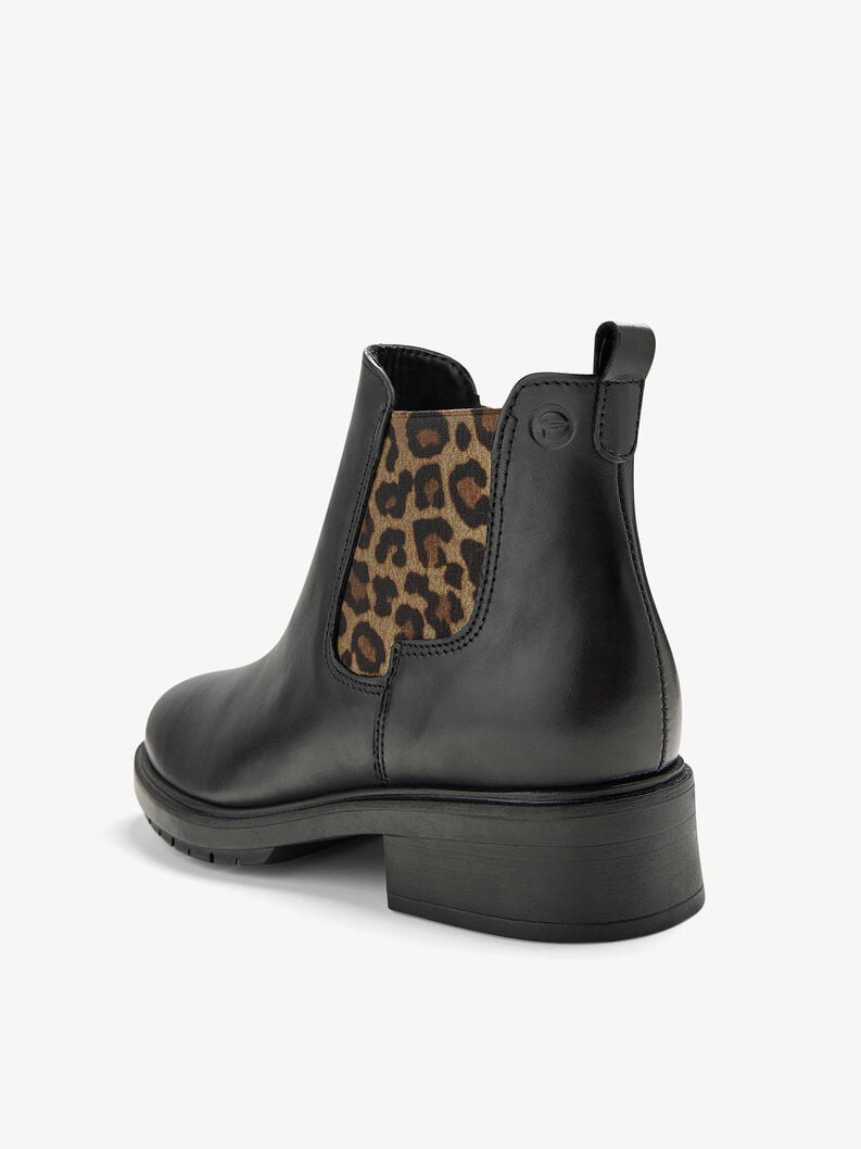 Tamaris Leder Chelsea Boot - Schwarz
