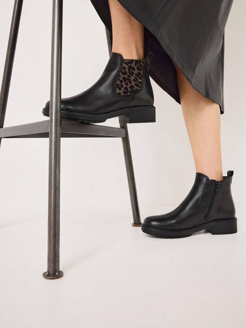 Tamaris Leder Chelsea Boot - Schwarz