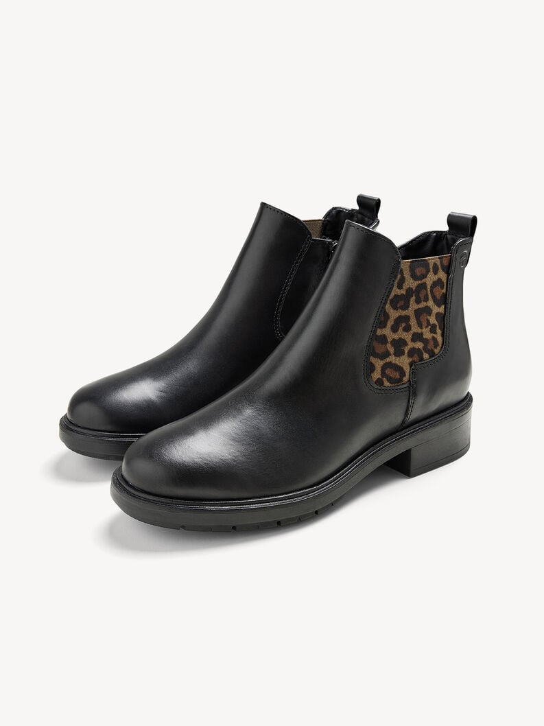 Tamaris Leder Chelsea Boot - Schwarz
