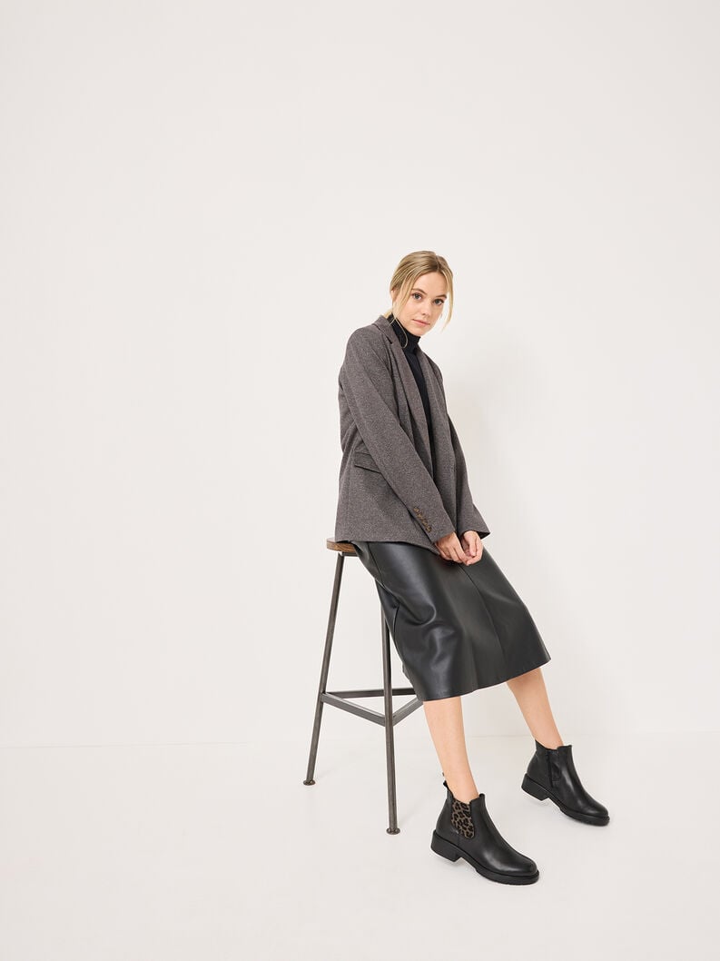 Tamaris Leder Chelsea Boot - Schwarz