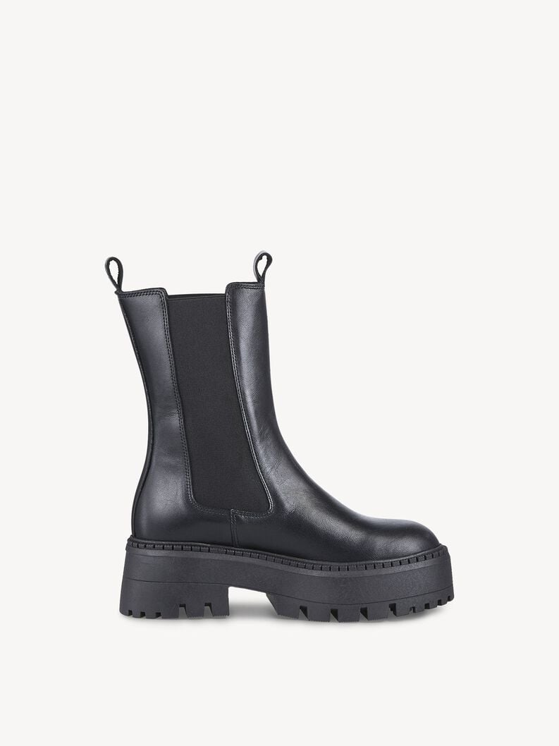 Tamaris Leder Chelsea Boot - Schwarz