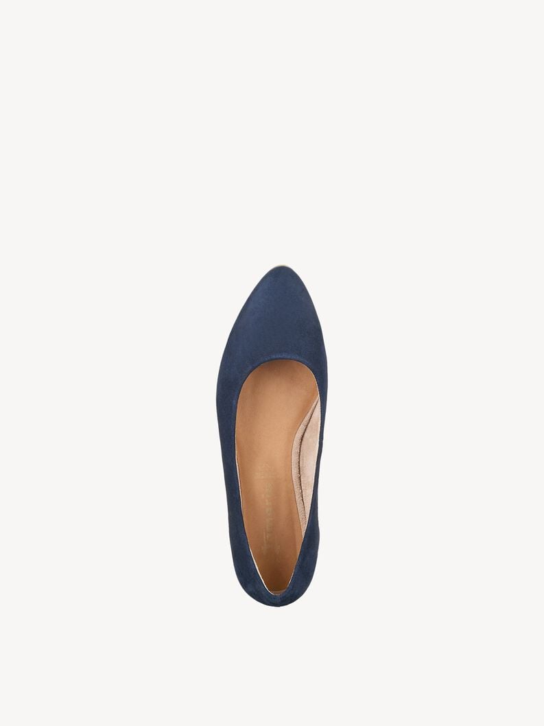 Tamaris Lederballerina - Blau