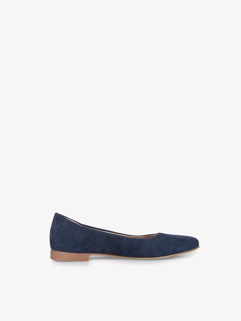 Tamaris Lederballerina - Blau