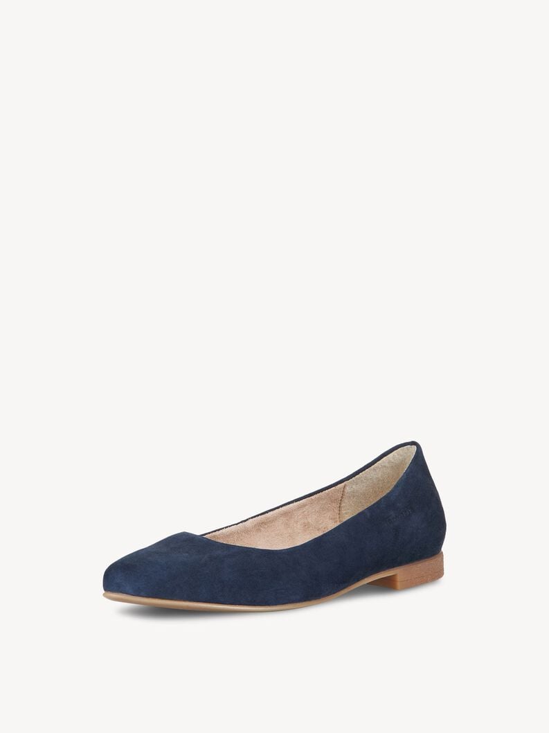 Tamaris Lederballerina - Blau