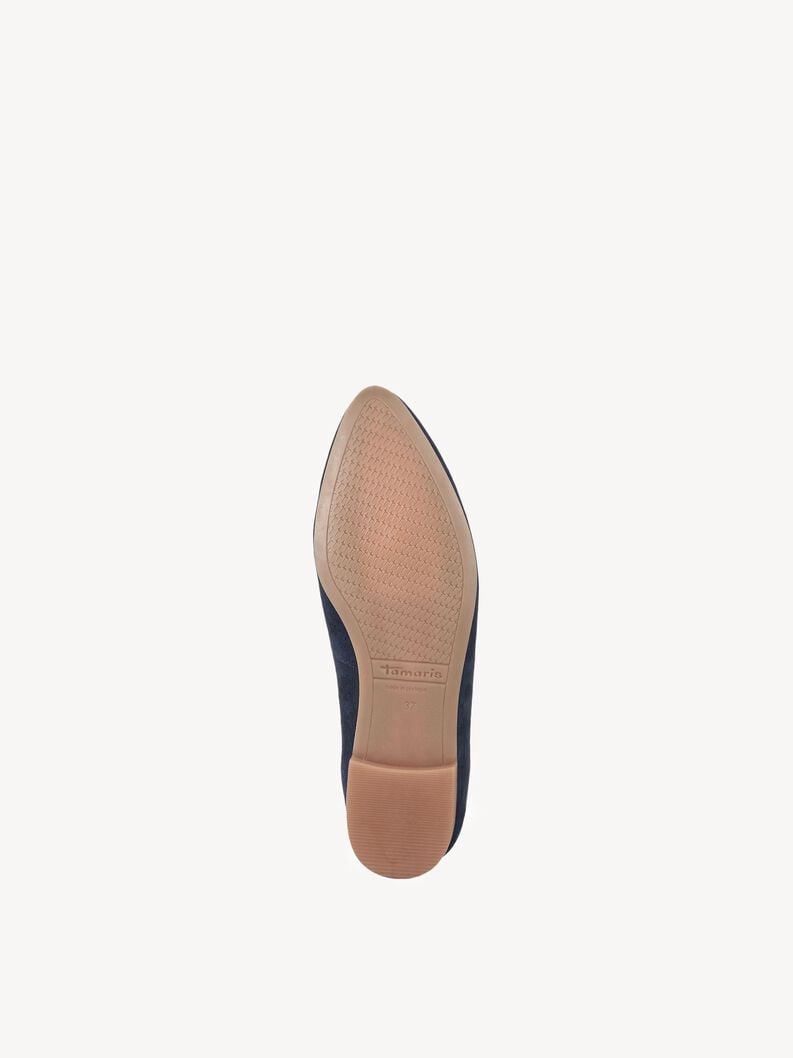Tamaris Lederballerina - Blau