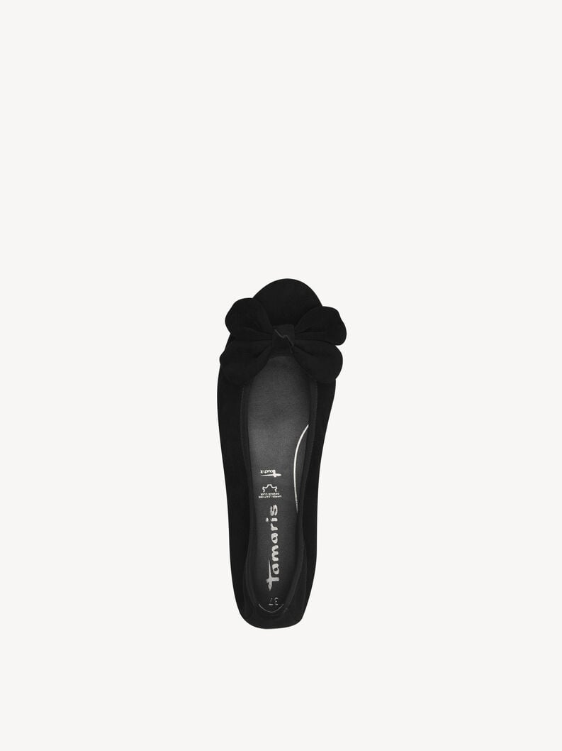 Tamaris Lederballerina - Schwarz