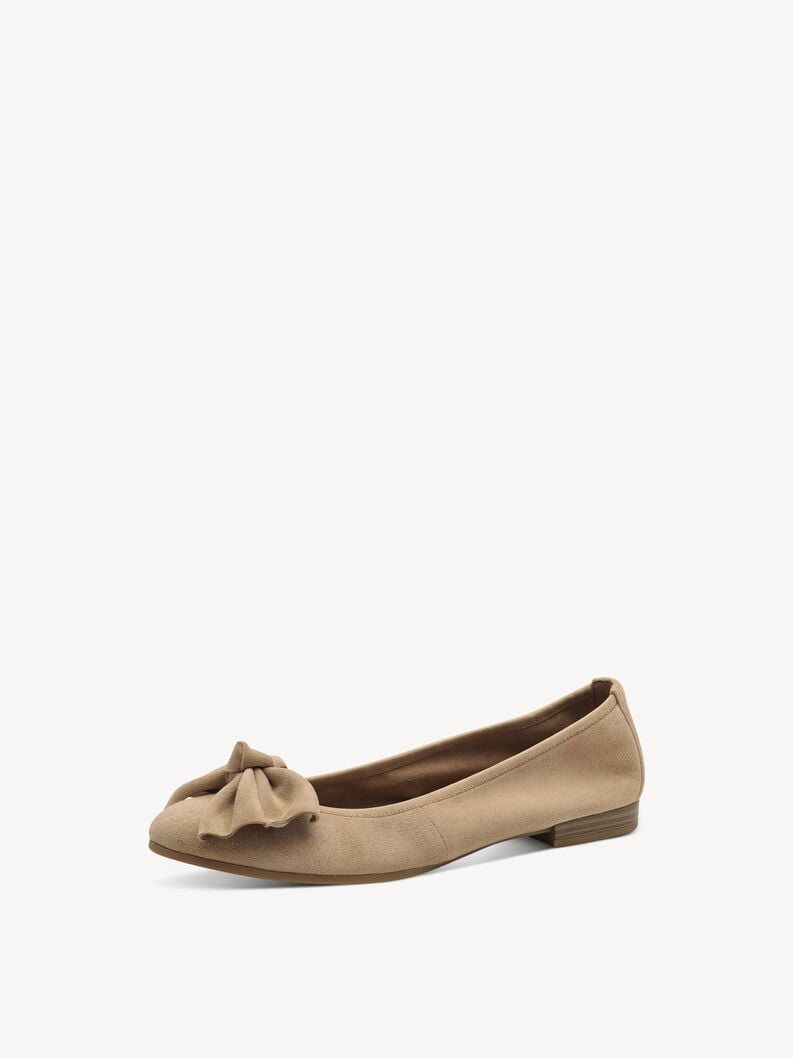Tamaris Lederballerina - Braun