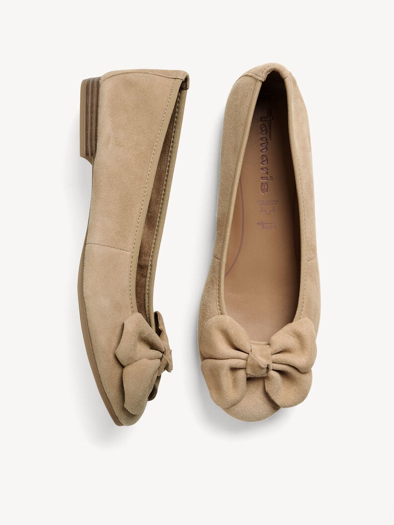 Tamaris Lederballerina - Braun
