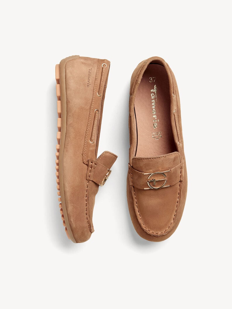 Tamaris Ledermoccassin - Braun