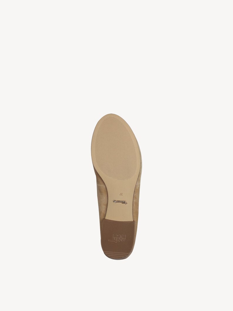 Tamaris Lederballerina - Beige