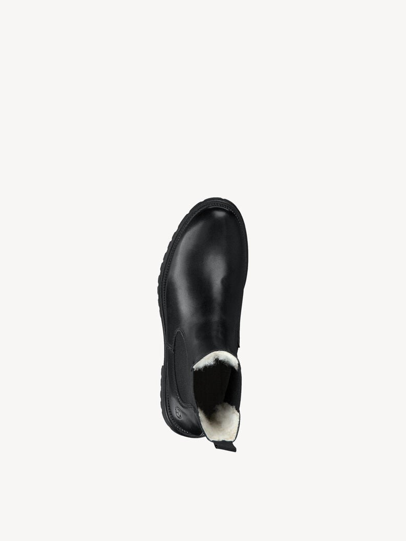 Tamaris Lederstiefelette - Schwarz Warmfutter
