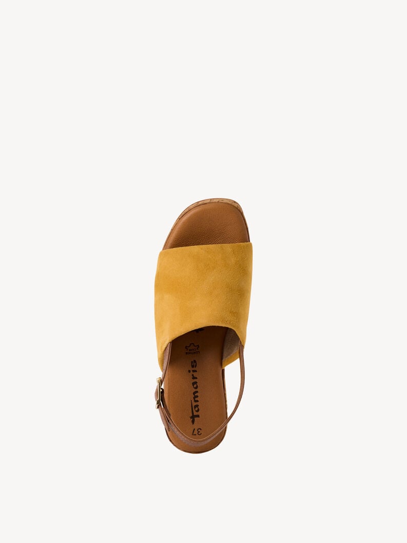 Tamaris Ledersandalette - Gelb