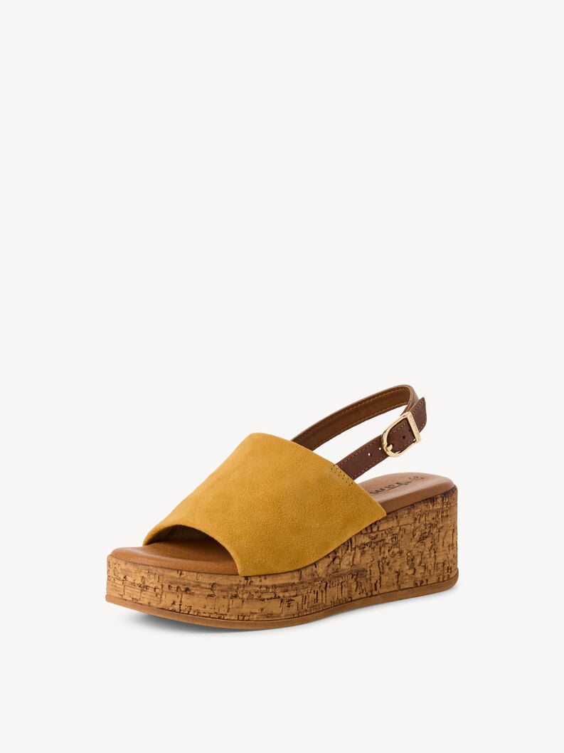 Tamaris Ledersandalette - Gelb
