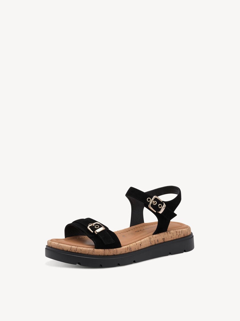 Tamaris Ledersandalette - Schwarz