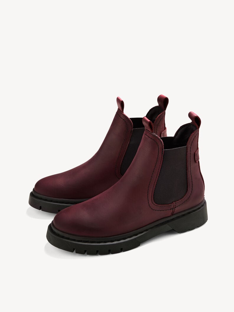 Tamaris Leder Chelsea Boot - Rot
