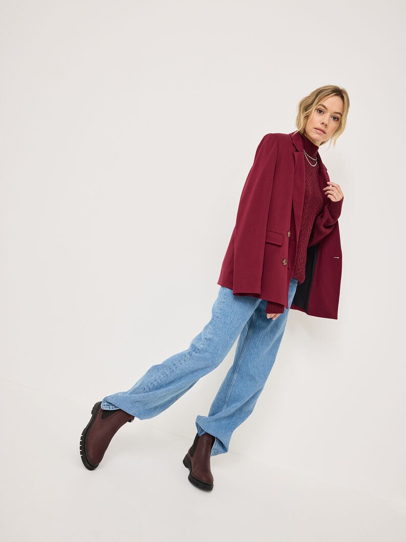 Tamaris Leder Chelsea Boot - Rot