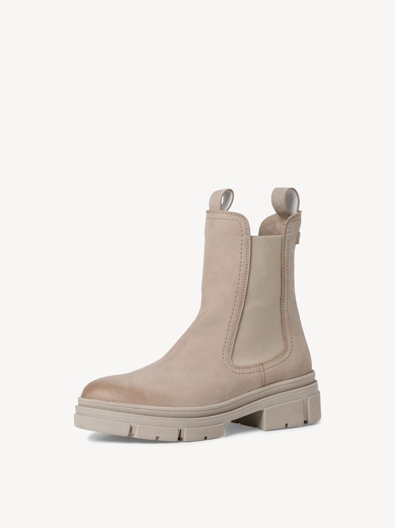 Tamaris Leder Chelsea Boot - Beige