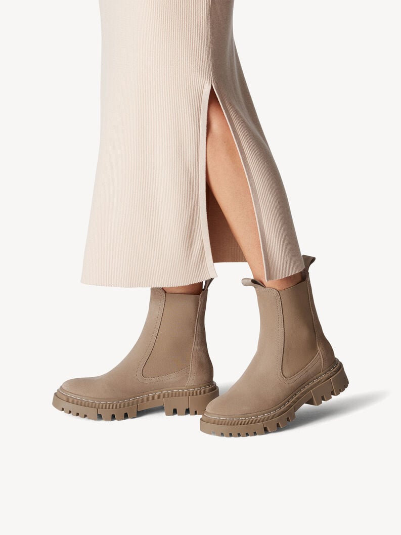 Tamaris Leder Chelsea Boot - Beige