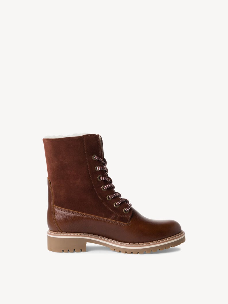 Tamaris Lederstiefelette - Braun Warmfutter