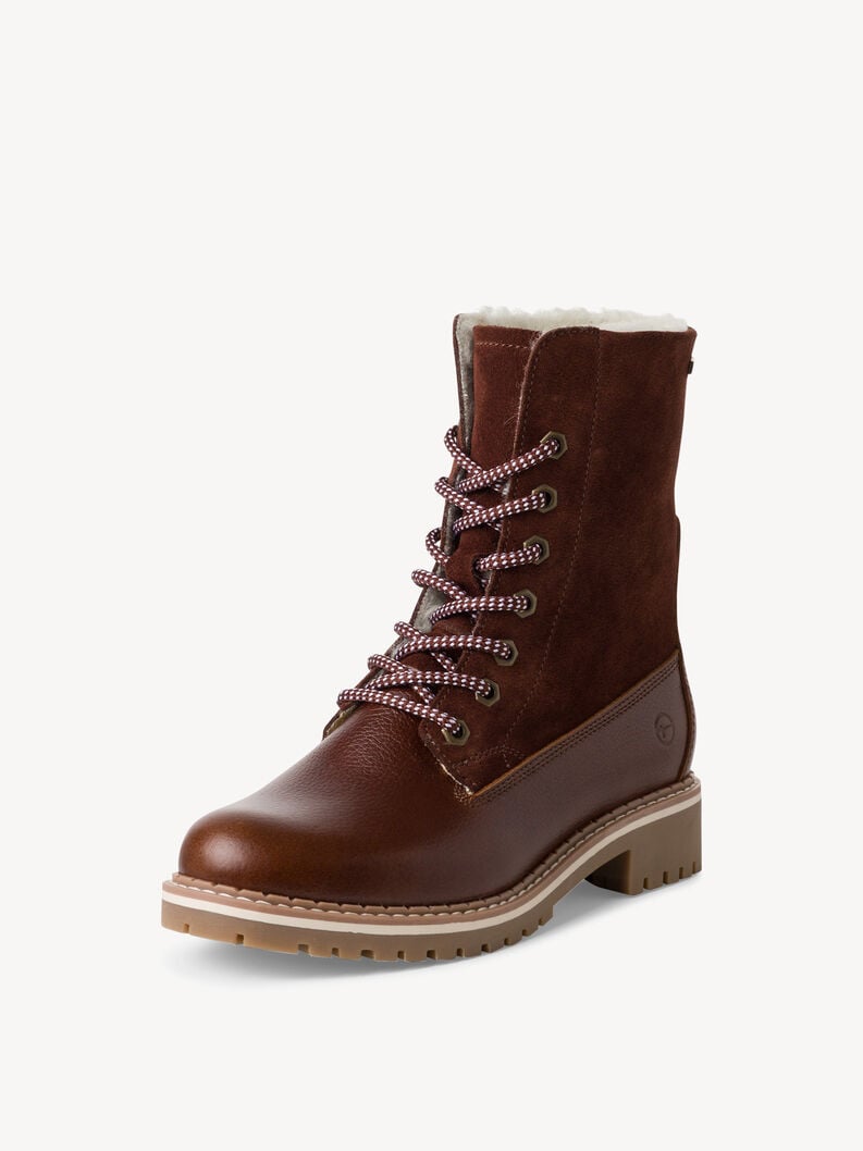 Tamaris Lederstiefelette - Braun Warmfutter