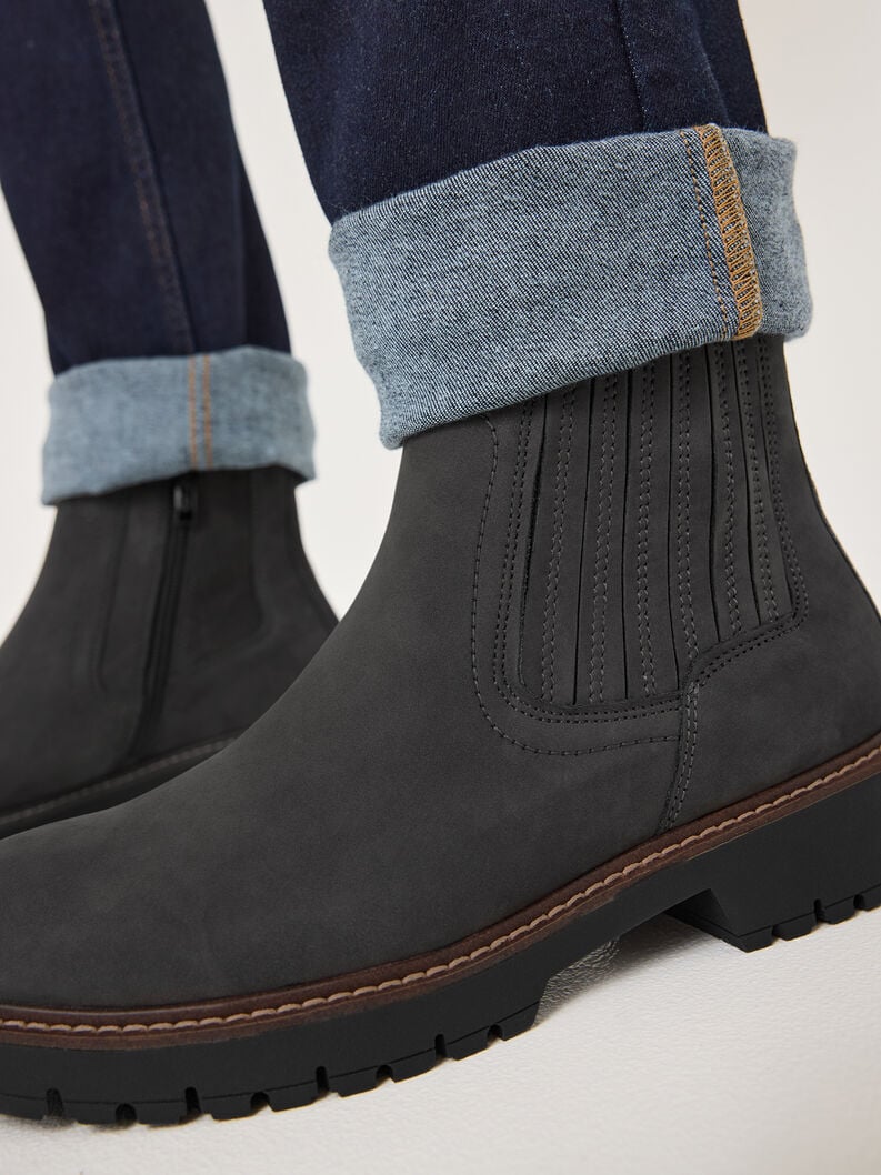 Tamaris Leder Chelsea Boot - Grau
