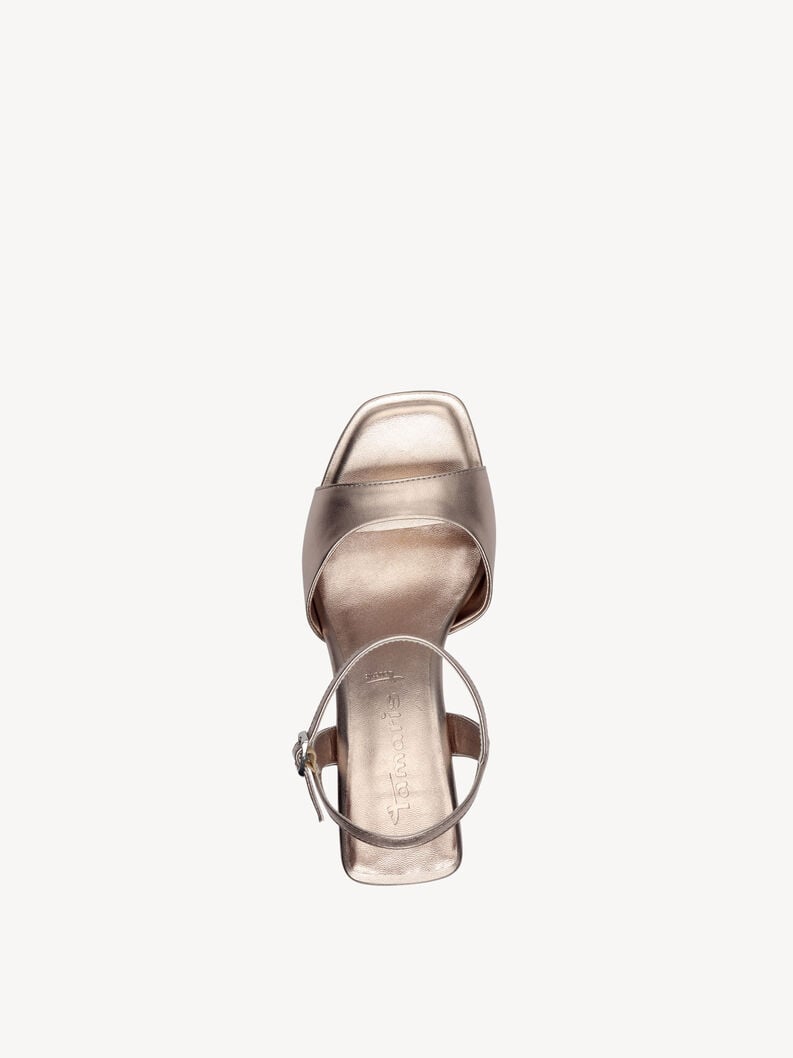 Tamaris Ledersandalette - Metallic