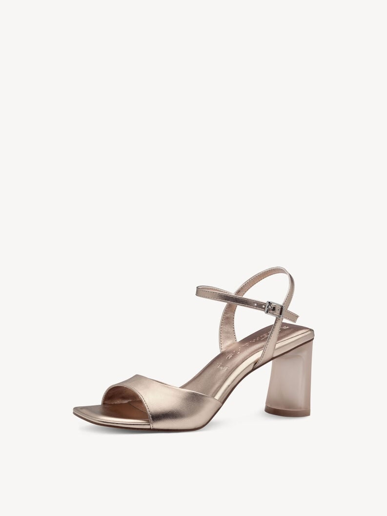 Tamaris Ledersandalette - Metallic