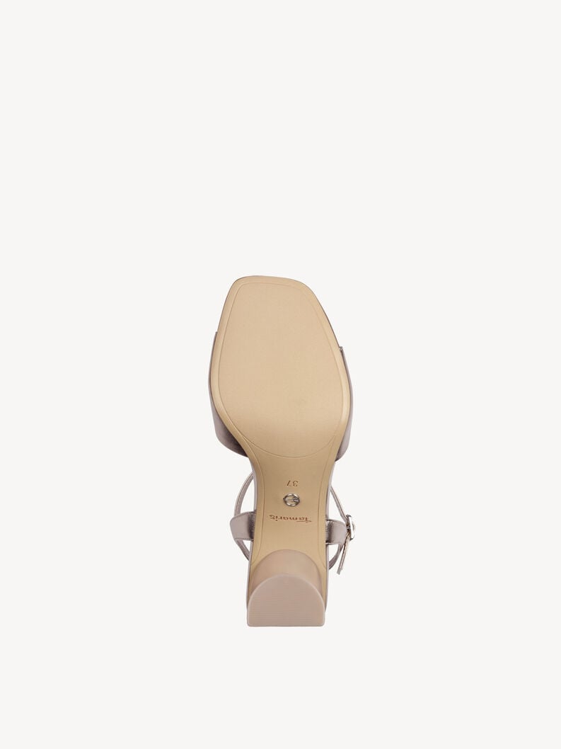 Tamaris Ledersandalette - Metallic