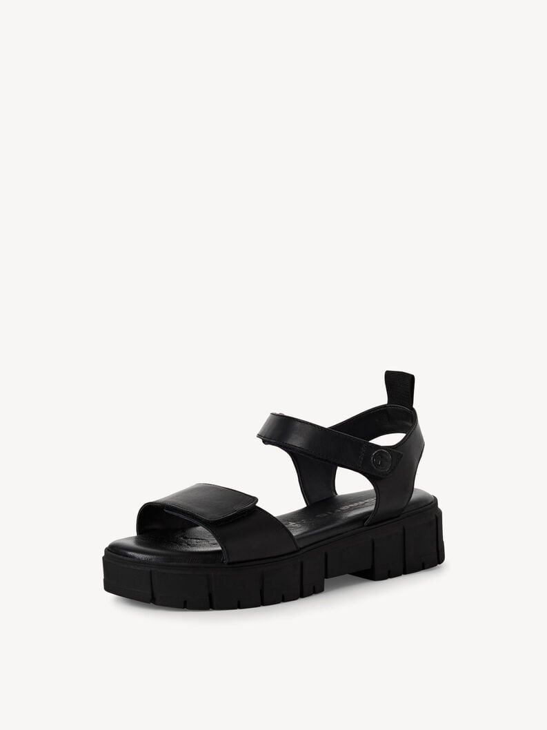 Tamaris Ledersandalette - Schwarz