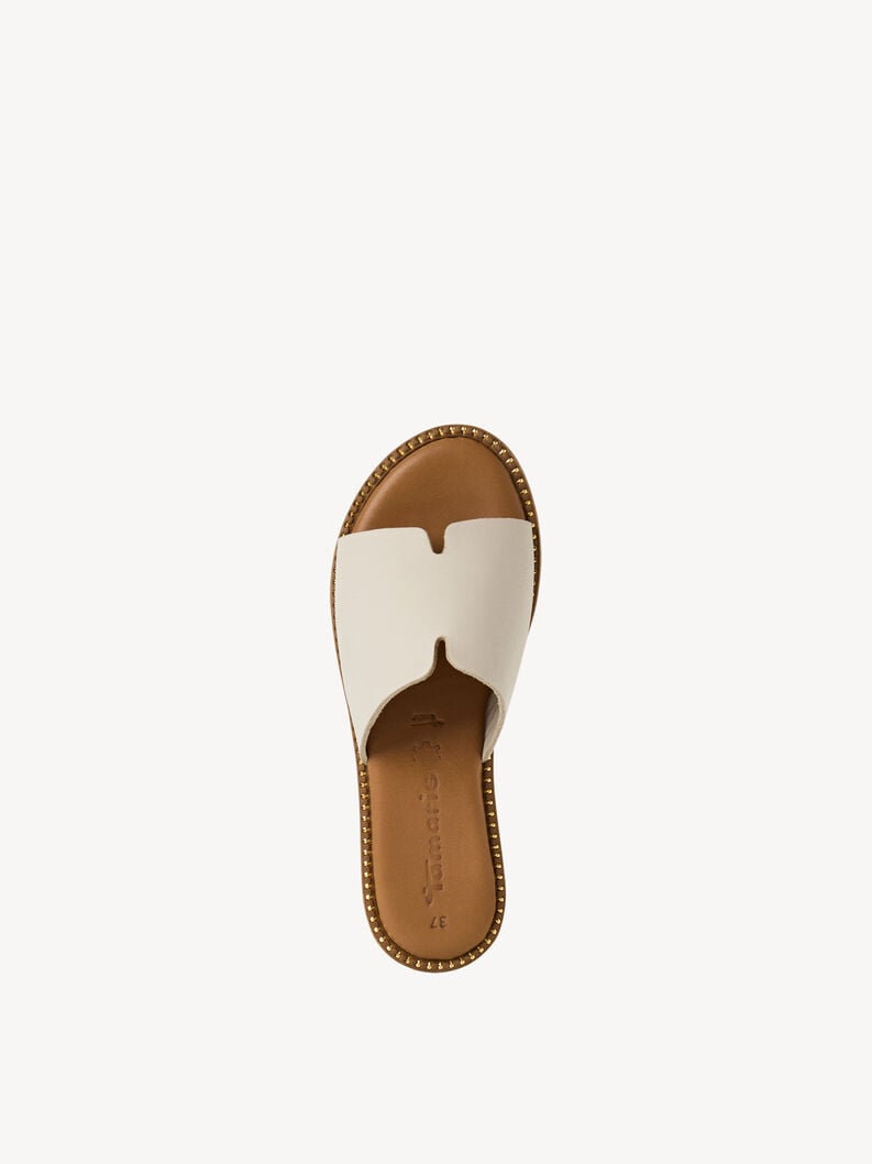 Tamaris Lederpantolette - Beige