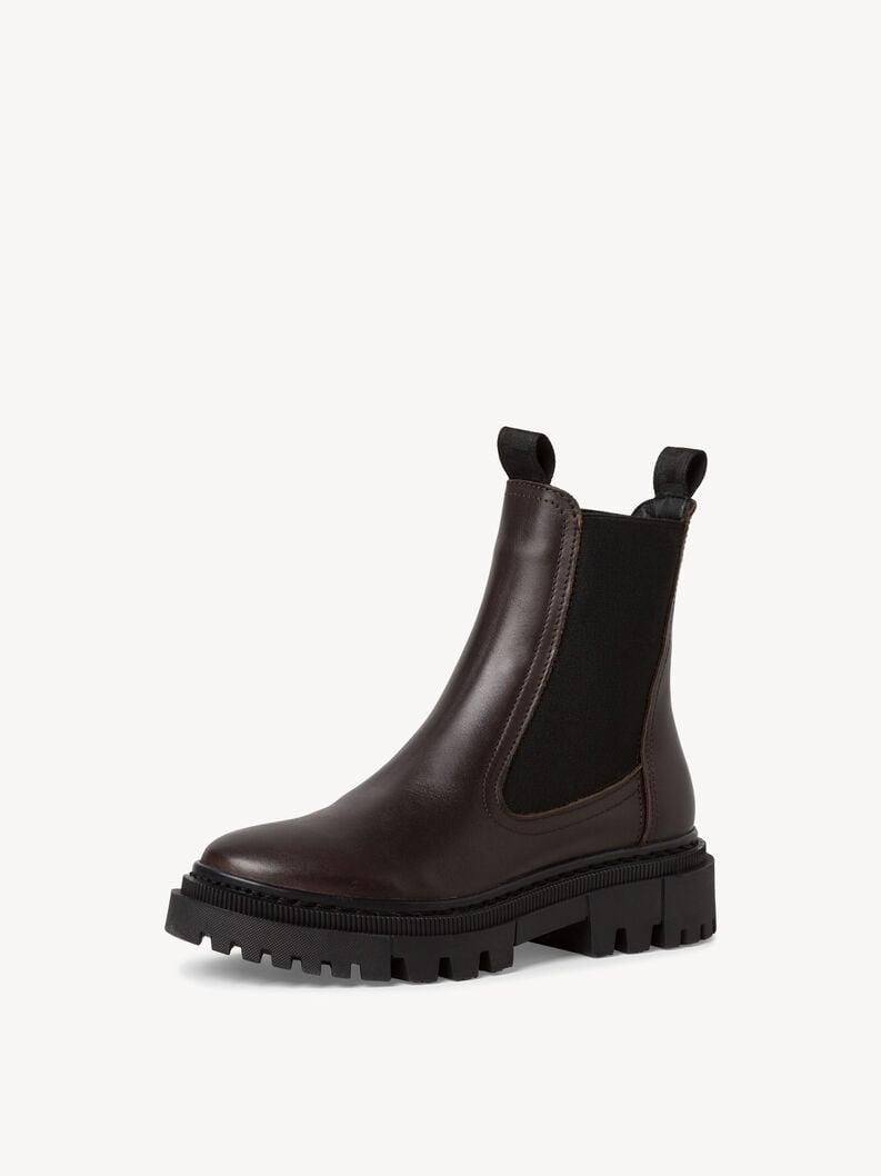 Tamaris Leder Chelsea Boot - Braun