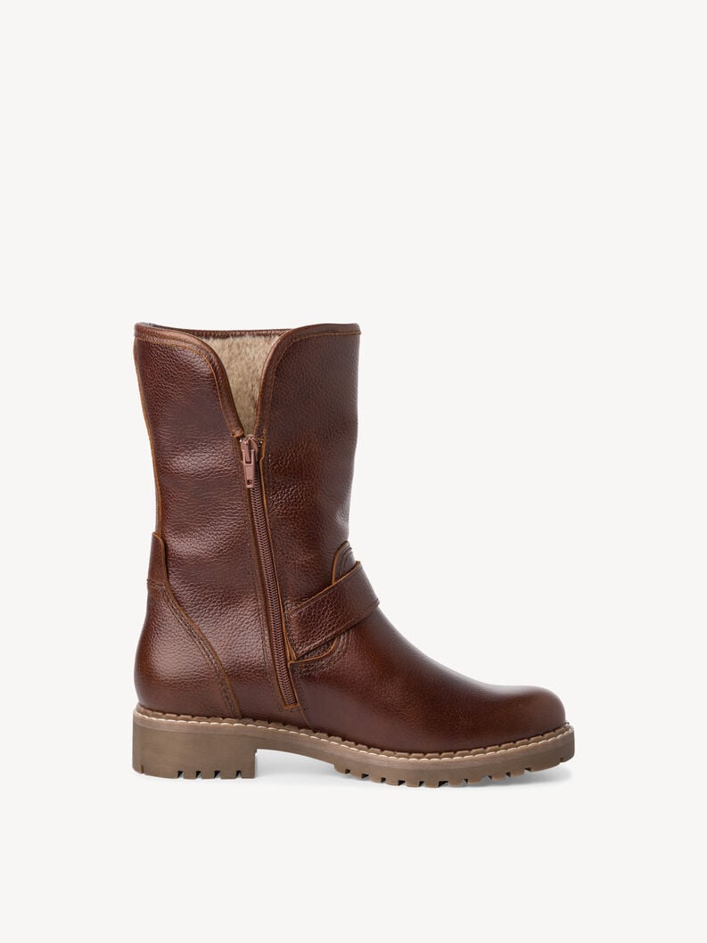 Tamaris Lederstiefelette - Braun Warmfutter