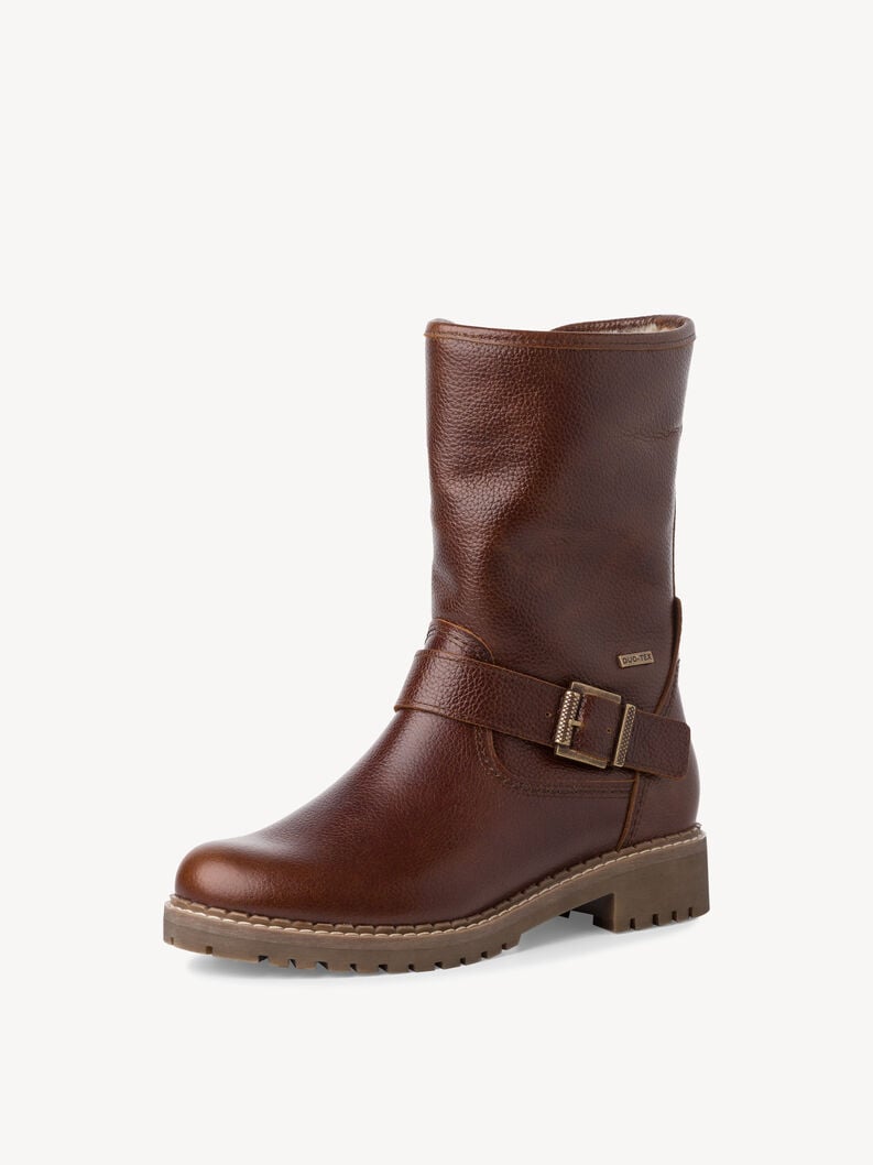 Tamaris Lederstiefelette - Braun Warmfutter