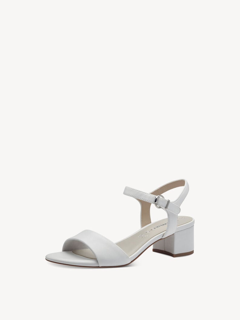Tamaris Ledersandalette - Weiß