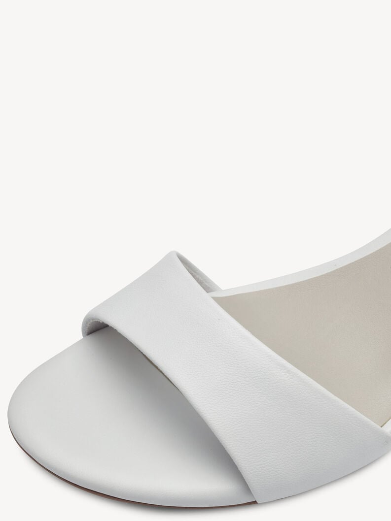Tamaris Ledersandalette - Weiß