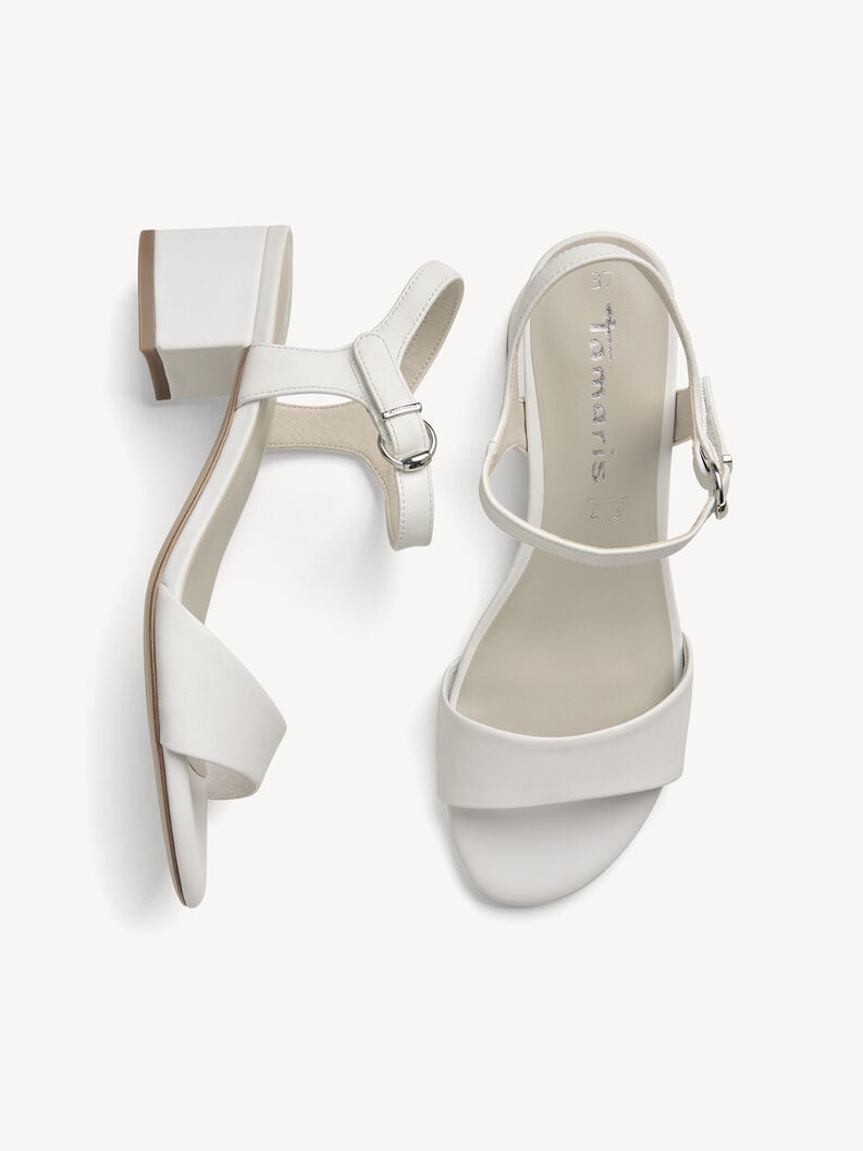 Tamaris Ledersandalette - Weiß