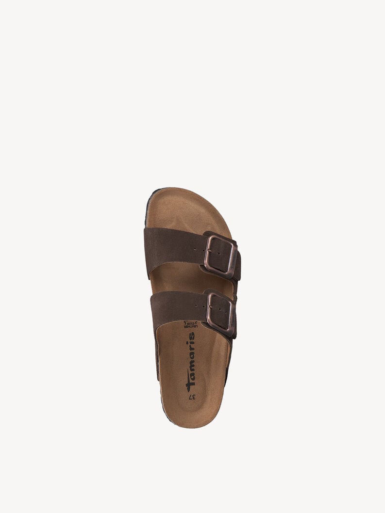 Tamaris Lederpantolette - Braun